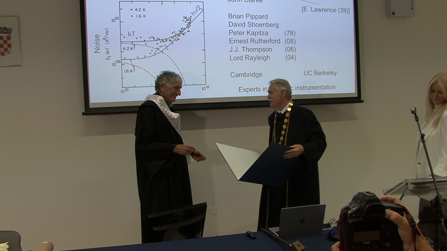 Professor John Martinis at the University of Split